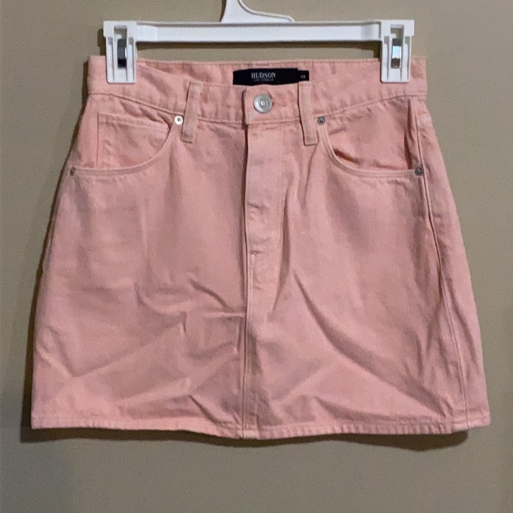 Hudson Pink Denim Skirt Size 25